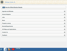Tablet Screenshot of co.dupage.il.us